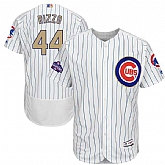 Chicago Cubs #44 Anthony Rizzo White World Series Champions Gold Program Flexbase Collection Stitched Jersey JiaSu,baseball caps,new era cap wholesale,wholesale hats